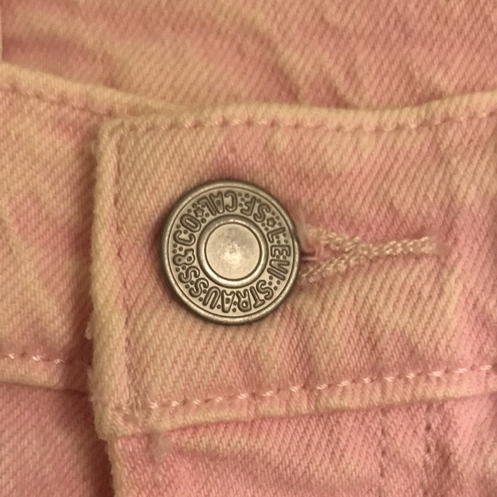 Levi 501’s! Light Pink Skinny Stretch Original Fit Jeans NWT! - Picture 6 of 16